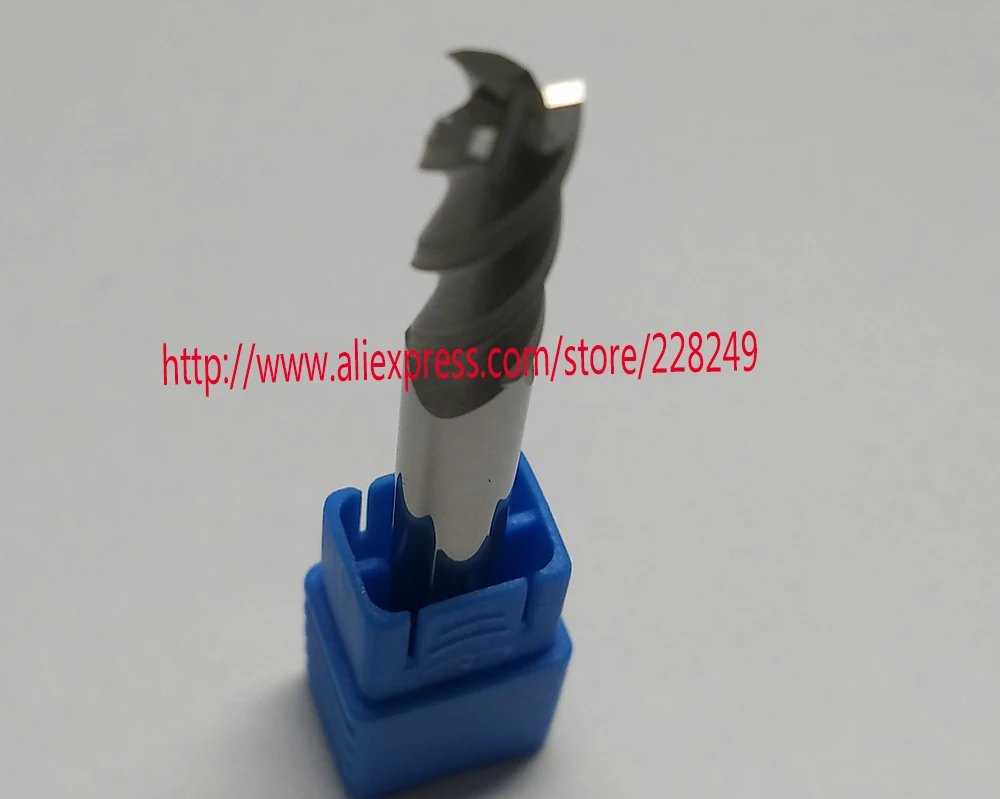 1 шт. D8 * 25 75 HRC50 3 флейты плоские концевые фрезы для алюминия CNC фрезерные