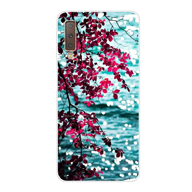 6,0 ''для samsung A7 чехол A750F Силиконовый ТПУ мягкий чехол для Para samsung Galaxy A7 чехол пейзаж Fundas A 7 7A Coque