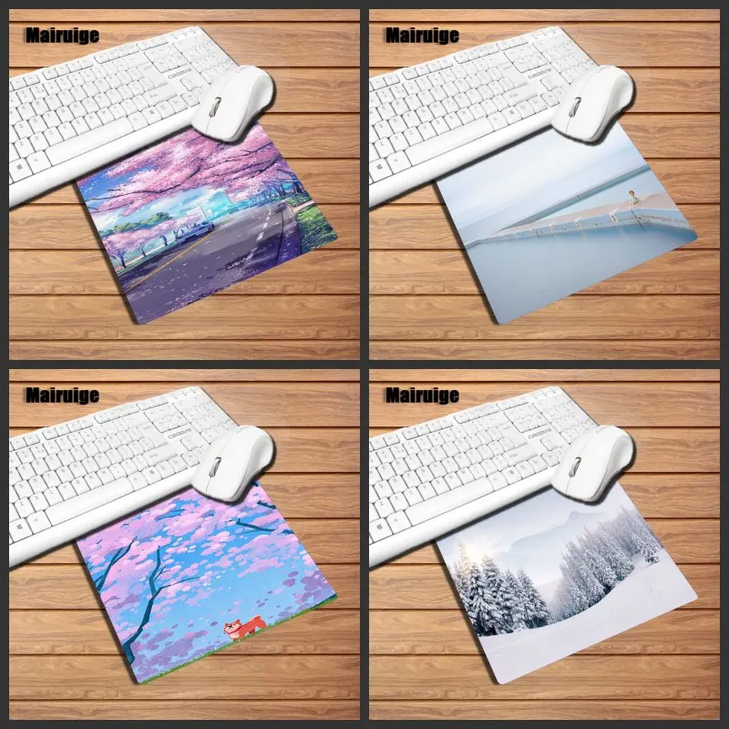 

Mairuige Hot Sale Landscape Game Mouse Pad Office Laptop Keyboard Non-slip Rubber Mouse Pad 22X18/25X20/25X29CM Desk Mat Fabric