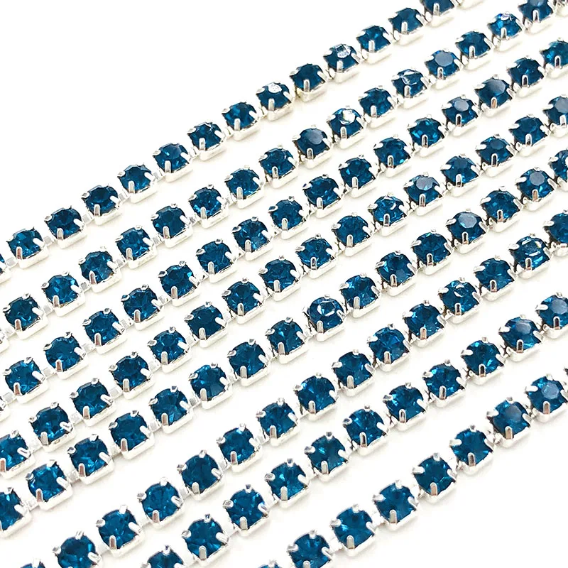 Бесплатная доставка 5 ярдов супер яркое шифрование синего павлина 2 мм-4 мм