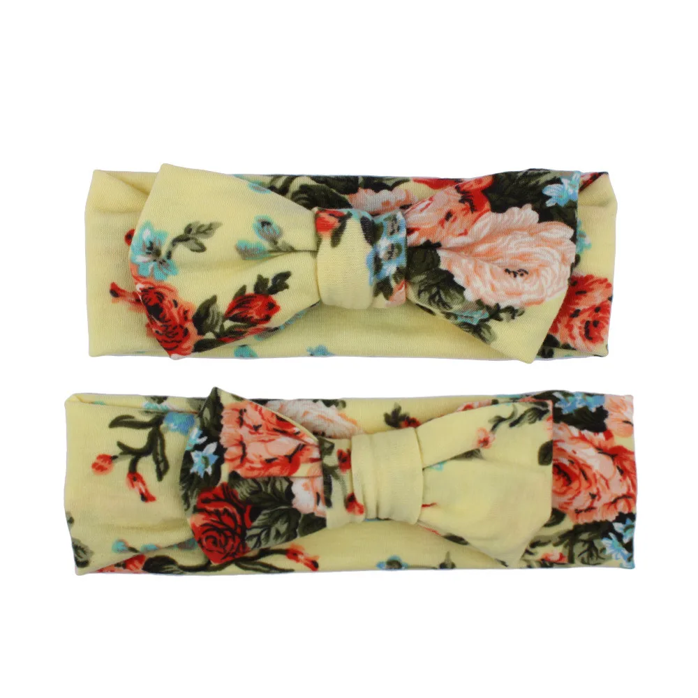 Красивый эластичный бант из ткани для взрослых и малышей повязка на голову