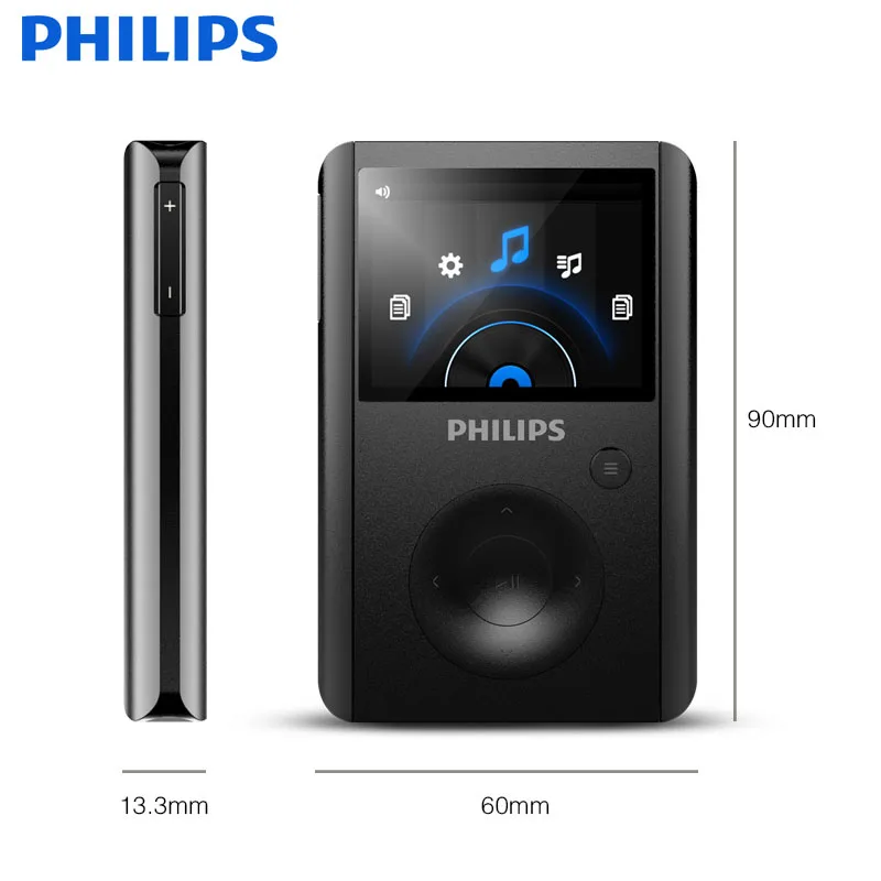 PHILIPS SA8232 Оригинальный 2 0 &quotBluetooth HiFi MP3 музыкальный плеер из цинкового сплава без