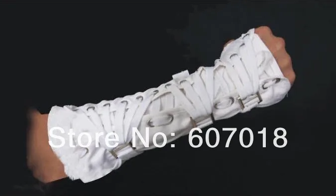 Left Hand MJ Майкл Джексон Ultimate Collection повязку опасный белый хлопок armbrace панк перчатки для производительности - Цвет: Left Hand