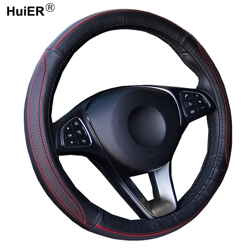 Автомобильный чехол на руль Volant коровья кожа мода оплетка Funda Volante Stuurhoes 5 цветов