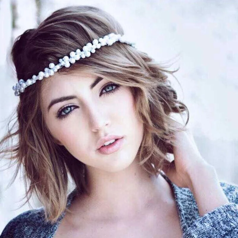 Тиары и короны для невесты модные аксессуары волос серебристого цвета с жемчугом