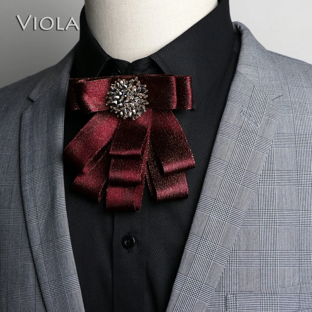 Винтажная ленточка с бантиками золотой блеск Febric мужской костюм смокинг бабочка