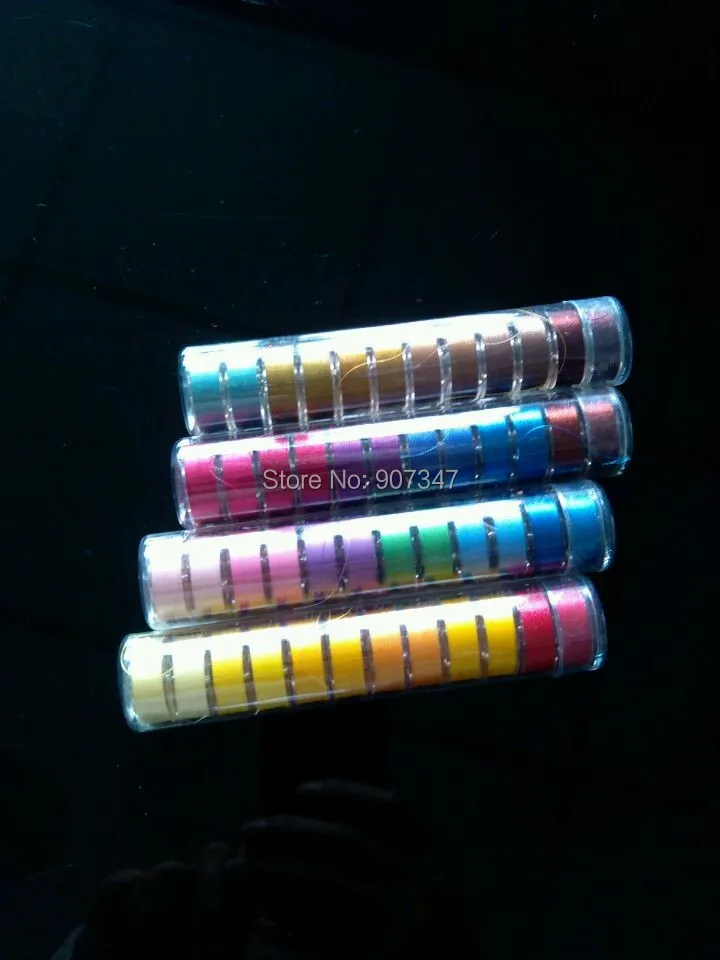 75D/2 (60wt) Цветные бобины для обмотки резьбы размером L пластиковая сторона 12