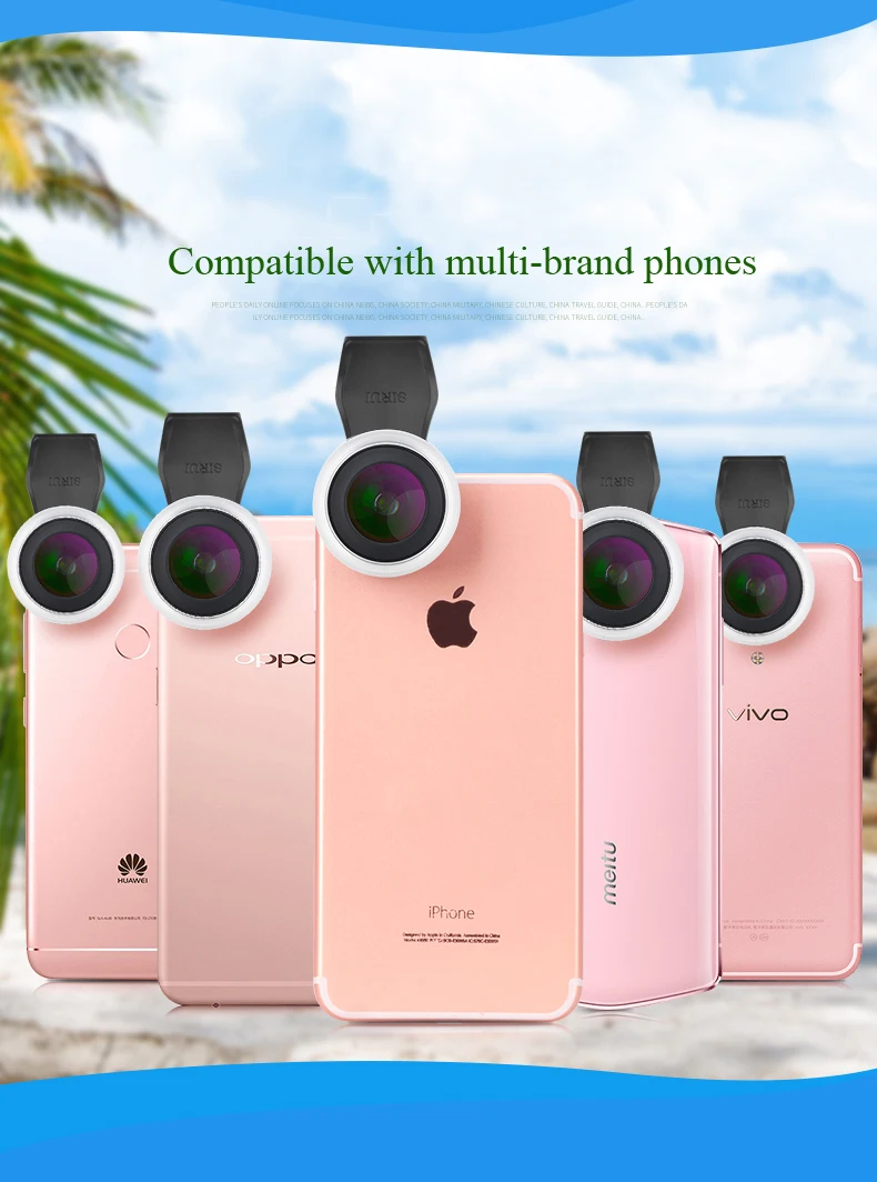 SiRui мобильный телефон макрообъектив для iphone/huawei/OPPO и других мобильных телефонов универсальная камера HD внешний объектив камеры