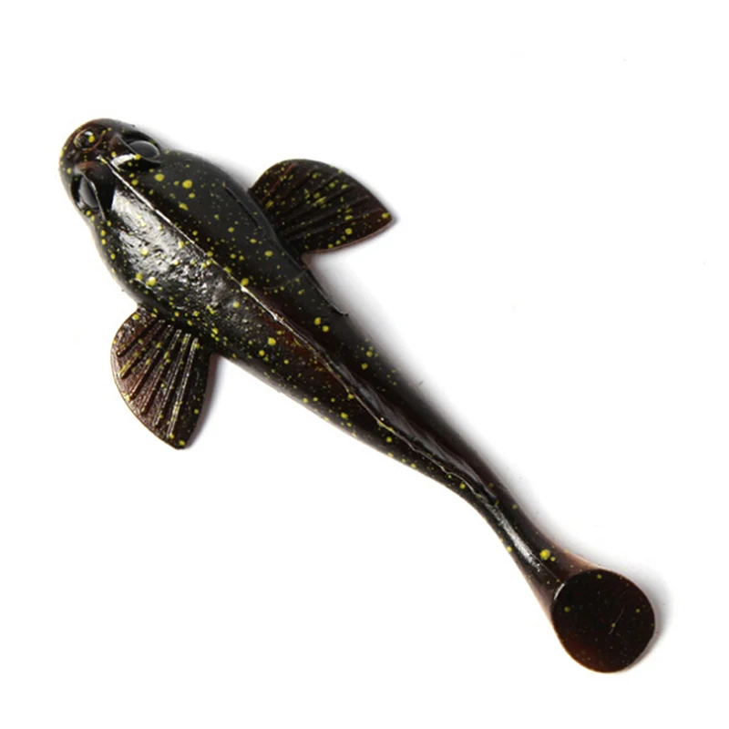 17 г 12 5 см Т хвост рыболовные приманки мягкие весла Grouper Моделирование 3D глаза