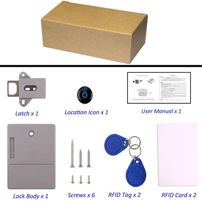 Невидимый скрытый RFID свободный открывающийся интеллектуальный датчик замок для шкафа шкафчик шкаф ящик обувного шкафа дверной замок Безопасность Защита