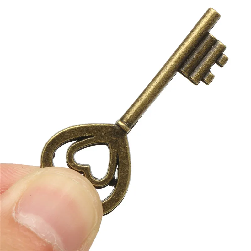 

128pcs Vintage Retro Antique Style Metal Mixed Charms Key Shape Pendant Charms For Jewelry Making DIY Handmade Gift Decor Keys