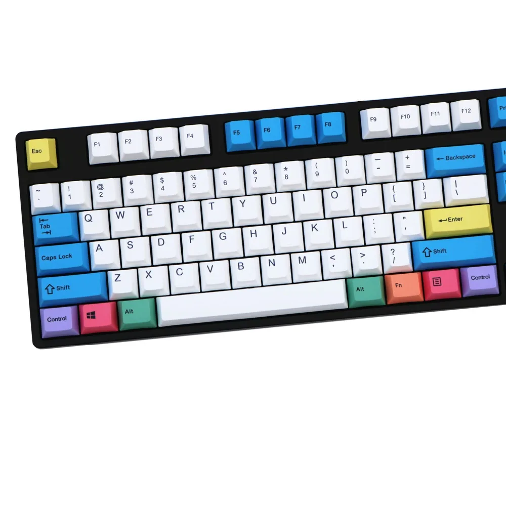 ПБТ краситель Sub Keycaps мелок ANSI Cherry MX набор ключей для 60%/TKL 87/104/108 механическая