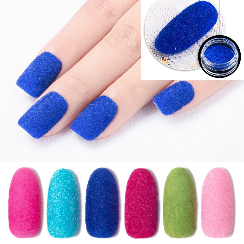 Nail Art бархатная пудра 12 стилей Набор ногтей плюшевая пудра теплый для зимы блеск для ногтей Зимняя модель пудра для ногтей Блеск NDJ