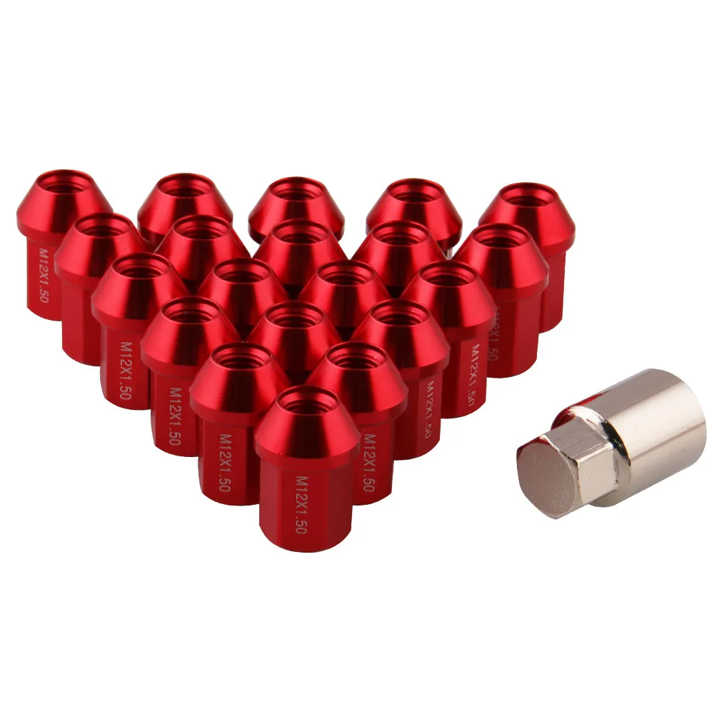 Высококачественные гайки для колес 20 шт. 35 мм гоночные стопорные M12X1.5/M12X1.25 обода