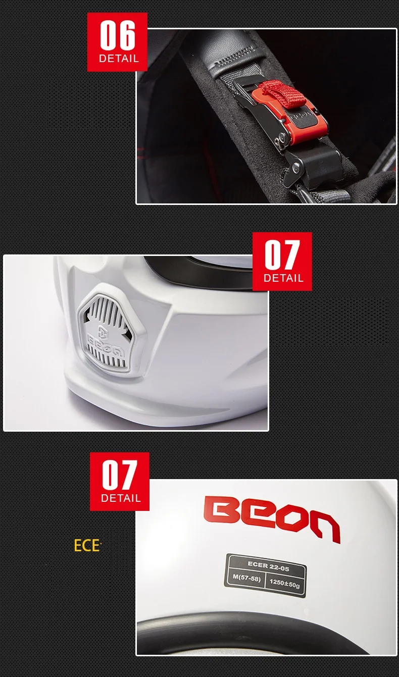 Beon открытый шлем-каска Casco Capacete шлемы с google chin мотоцикл модульные шлемы ECE