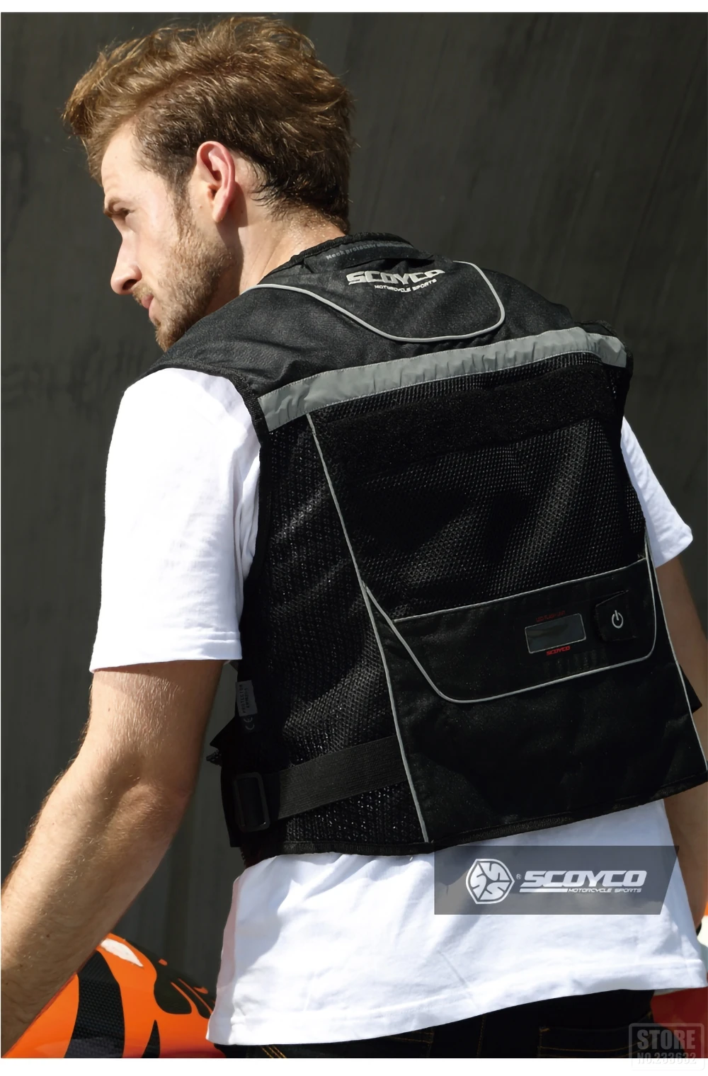 SCOYCO мотоциклетная куртка защитная Экипировка Chaqueta Moto куртка Светоотражающая летняя мотокроссная бездорожье гоночный жилет с защитой