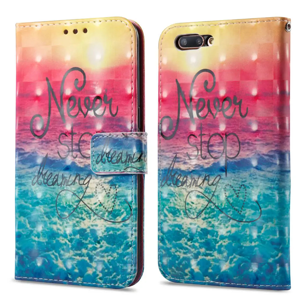 3D Book Flip Covers On For OPPO R11 2017 Dual SIM 64GB PU Leather Cases CPH1707 5.5&quot Wallet TPU Full Housing | Мобильные