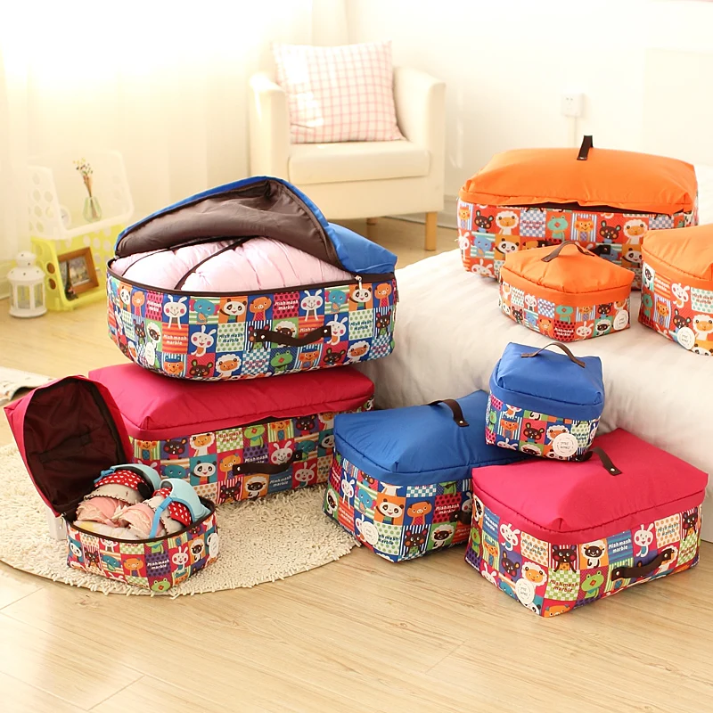 Три Размер и цвет выбрать 3 шт. набор Большой хлопок одеяло отделка мешок хранения