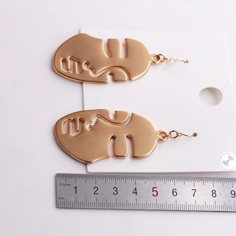 Statement Classic Big Face Earrings Fashion Gold Color Alloy Head Drop Jewelry Accessory for Women High Quality | Украшения и