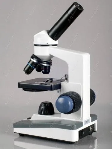 Биологический научный Студенческий микроскоп -- AmScope Supply 1000X биологический +