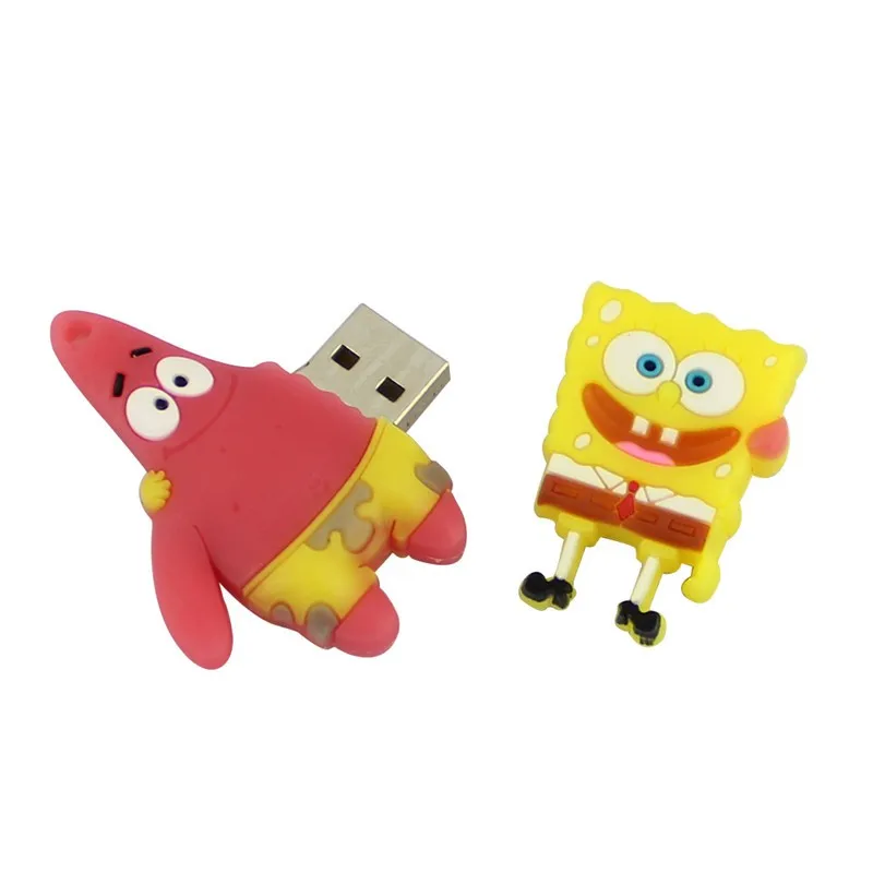 Специальное предложение Memoria Usb Pendrive Personalizado Binful мультфильм Usb флэш-накопитель Губка Боб квадраты Memoria 2,0 U диск