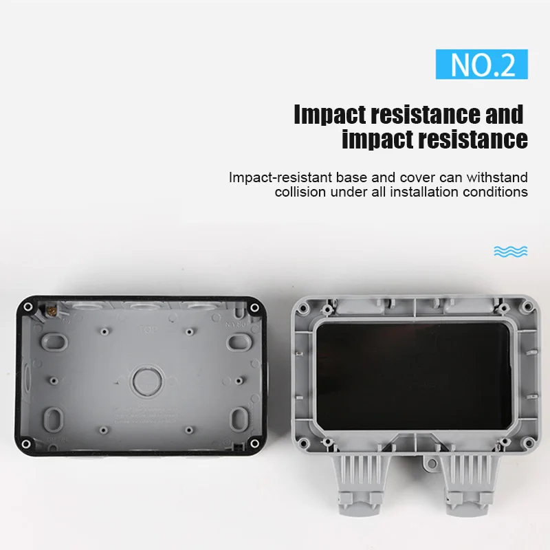 Настенный водонепроницаемый корпус розетки IP66 защита от пыли простая установка