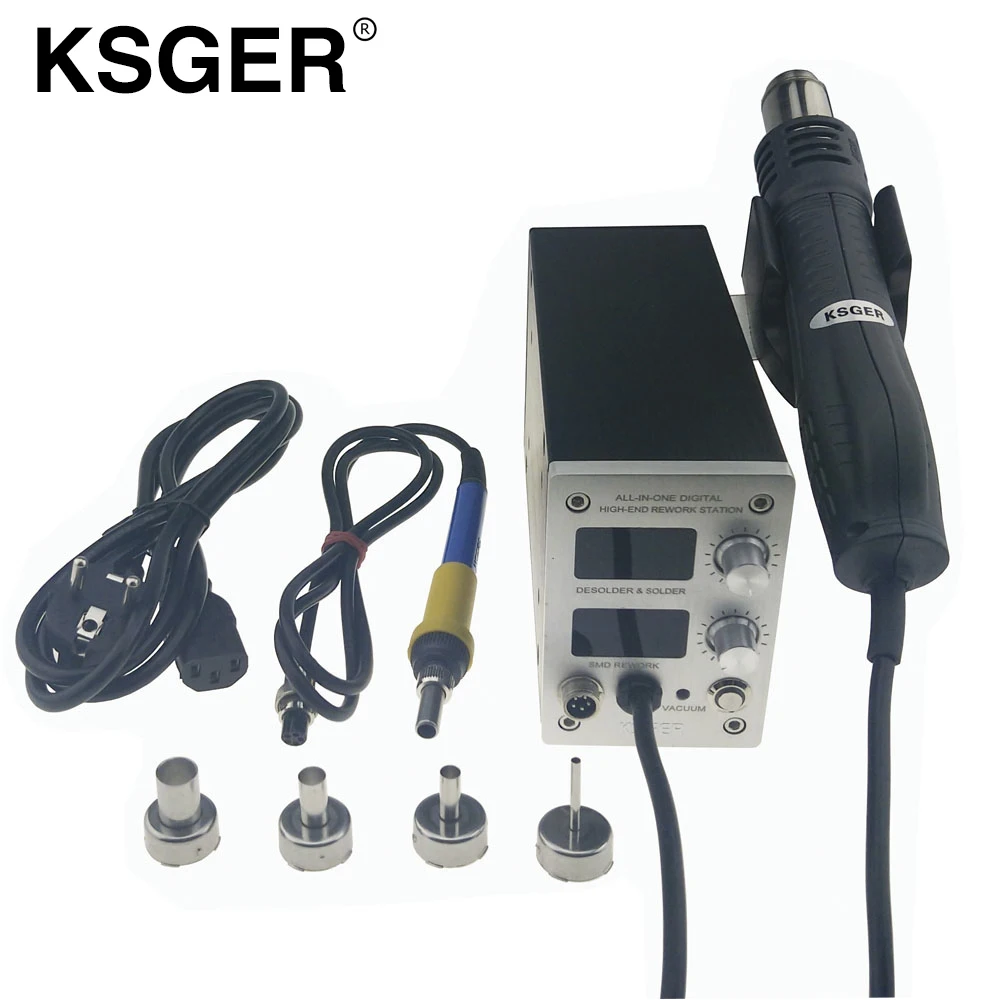 KSGER все в одном 2 1 STM32 OLED переработанная паяльная станция подставка для паяльника