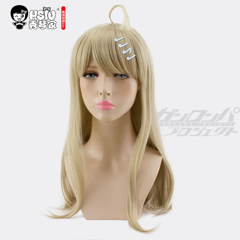 HSIU Kaede Akamatsu косплей парик НОВЫЙ Danganronpa V3 костюм играть парики Хэллоуин костюмы