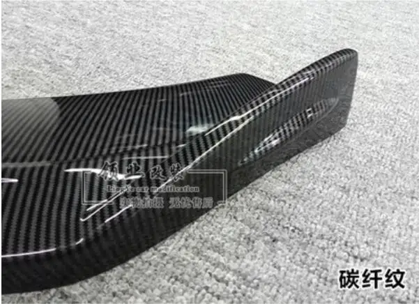 CF Black Высокое качество ABS для автомобиля передний бампер спойлер, авто передний бампер диффузор Крышка для Toyota CHR - Цвет: CF Black