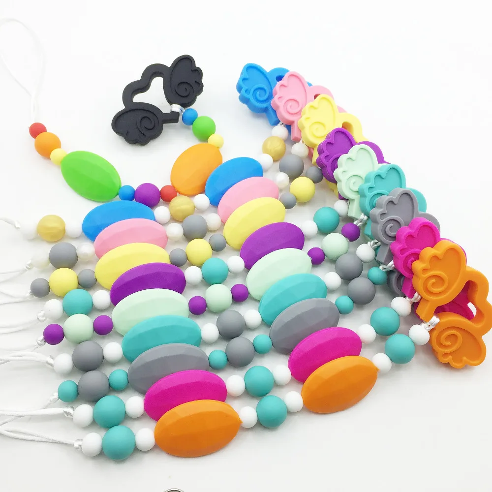 Силиконовый зажим для прорезывания зубов с жирафом игрушка-прорезыватель