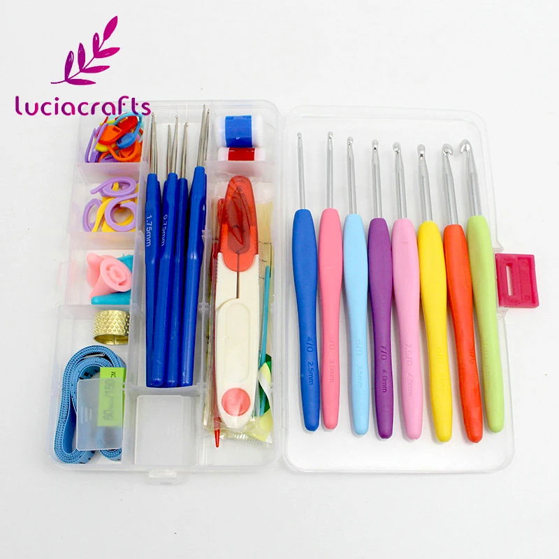 Lucia crafts вязальные крючки иголки швы для вязания пряжа рукоделия набор вязальных