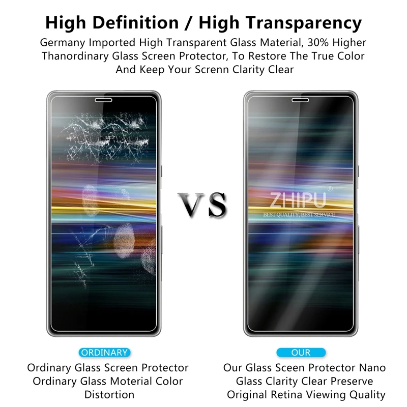 2 шт закаленное стекло для sony Xperia L3 протектор экрана 2.5D 9H 5 7 защитная