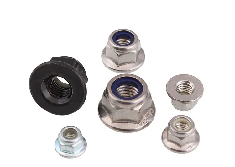 DIN6926 M3/M4/M5/M6/M8/M10 304 Шестигранная Фланцевая гайка из нержавеющей стали шестигранная
