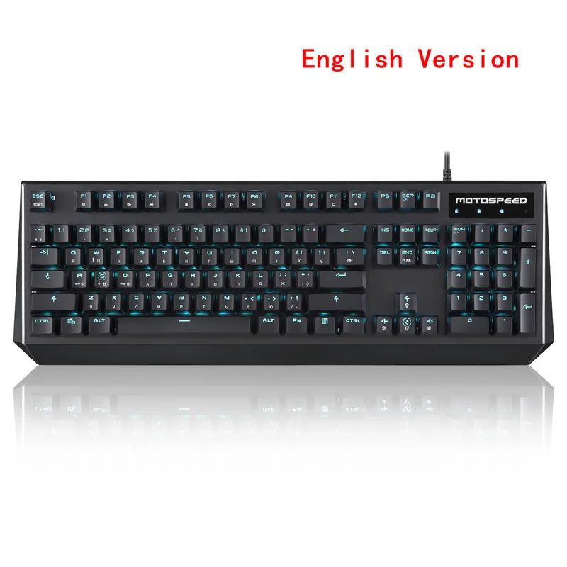 Motospeed CK95 Wried USB игровая механическая клавиатура 104 клавиш синий переключатель