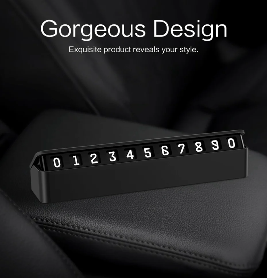 LINGCHEN карта автомобильной временной парковки дизайн ABS телефонный номер карта с уведомлениями Стайлинг телефонный номер держатель для карт в автомобиле