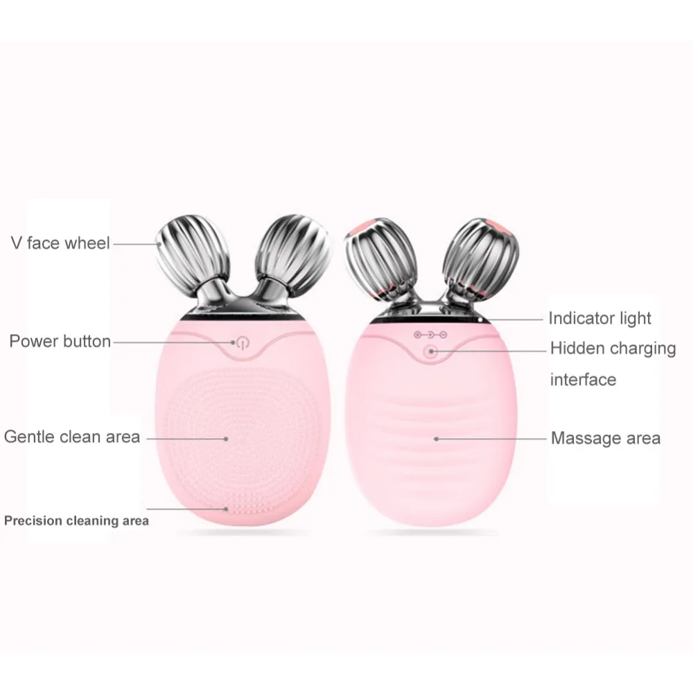 Силиконовый Очищающий Инструмент USB зарядка Многофункциональный