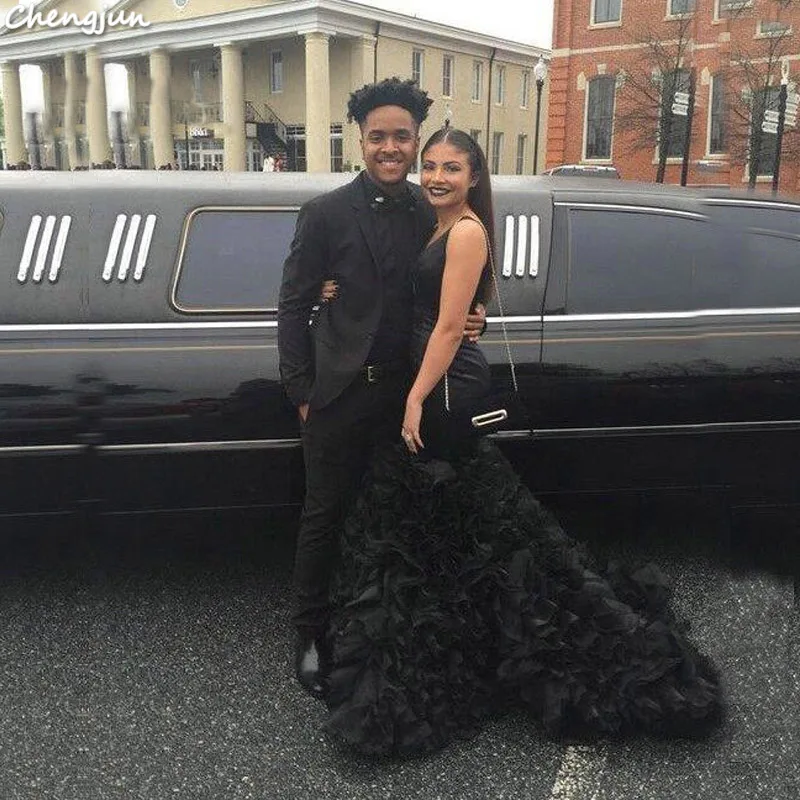 Оптовая продажа чёрное готическое Клубное вечернее платье Chengjun в стиле хиппи с