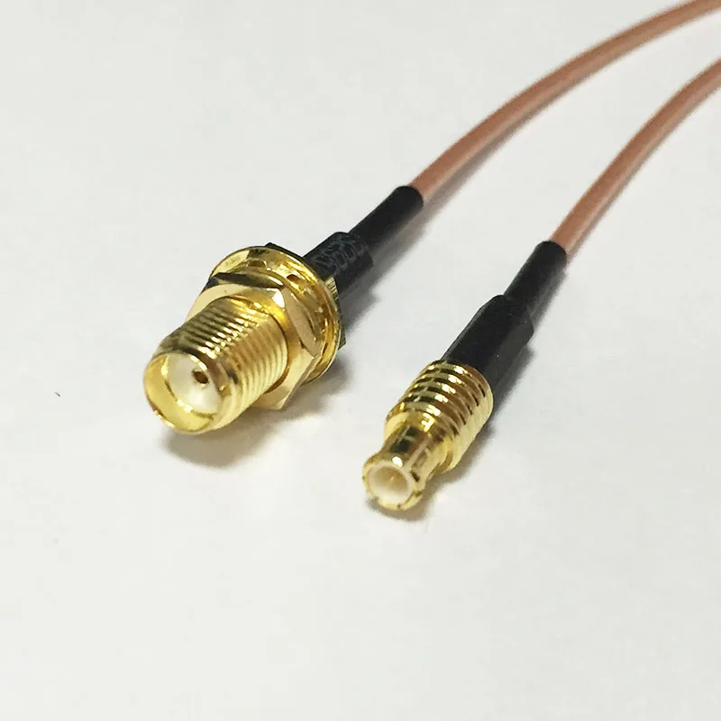 1 шт. НОВЫЙ SMA гнездо Гайка переключатель прямой штекер mcx разъем RG178 кабель 15 см 6