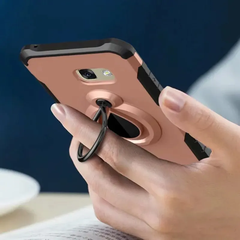 Противоударный бронированный чехол с кольцом для samsung A5, жесткий чехол для телефона A520 A520F, модный автомобильный Магнитный чехол для samsung Galaxy A5
