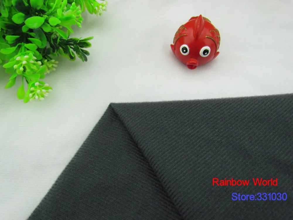

9293# Deep Grey Color Loop Fleece fabric can stick by Magic tape/DIY sewing Stuffed toys sofa brushed velboa velvet(10 pieces)