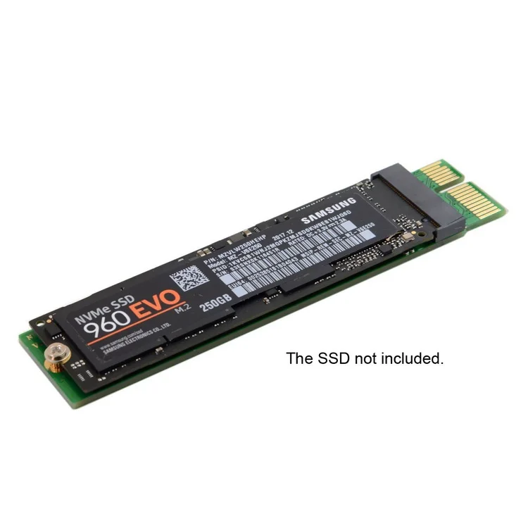 NGFF M key NVME AHCI SSD к PCI E 3 0 1x x1 Вертикальный адаптер для XP941 SM951 PM951 960 EVO SSD|Компьютерные