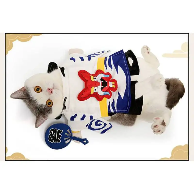 Funnny Pet Dog Cat костюм в стиле косплей в японском стиле аниме наряд нарядить вечерние забавные костюмы для косплея щенок котенок Костюмные принадлежности