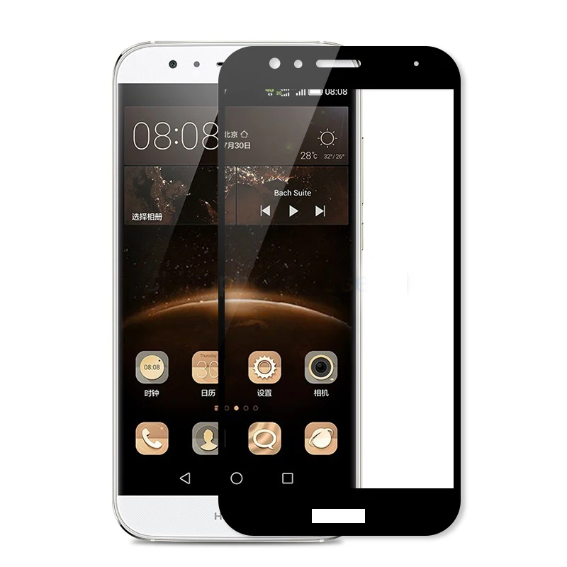 Закаленное стекло для Huawei G8 защита экрана полное покрытие RIO L01 L02 защитная