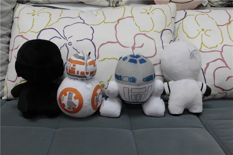 Звездные войны 4 шт. Дарт Вейдер и Штурмовик робот BB 8 R2 D2 фильм плюшевые куклы