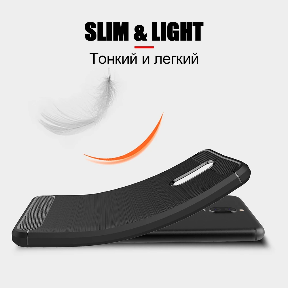 Матовый Силиконовый чехол из углеродного волокна для Huawei P10 P8 P9 Lite 2017 мягкий ТПУ