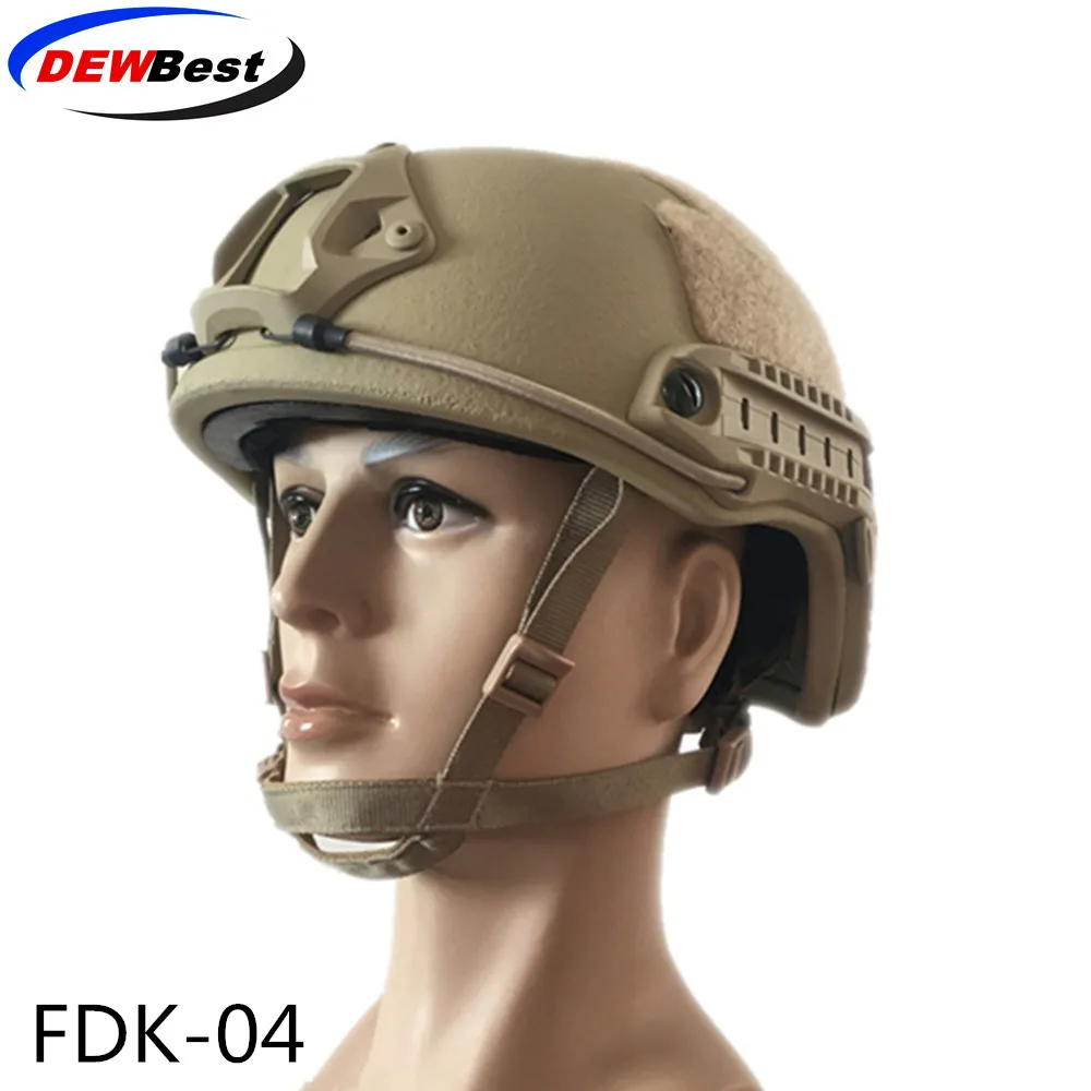 Kevlar helmet DEWBest баллистический ACH High Cut Тактический шлем пуленепробиваемый Быстрый арамидный безопасности NIJ уровень IIIA Военная армейская A-TACS - Цвет: Kevlar helmet