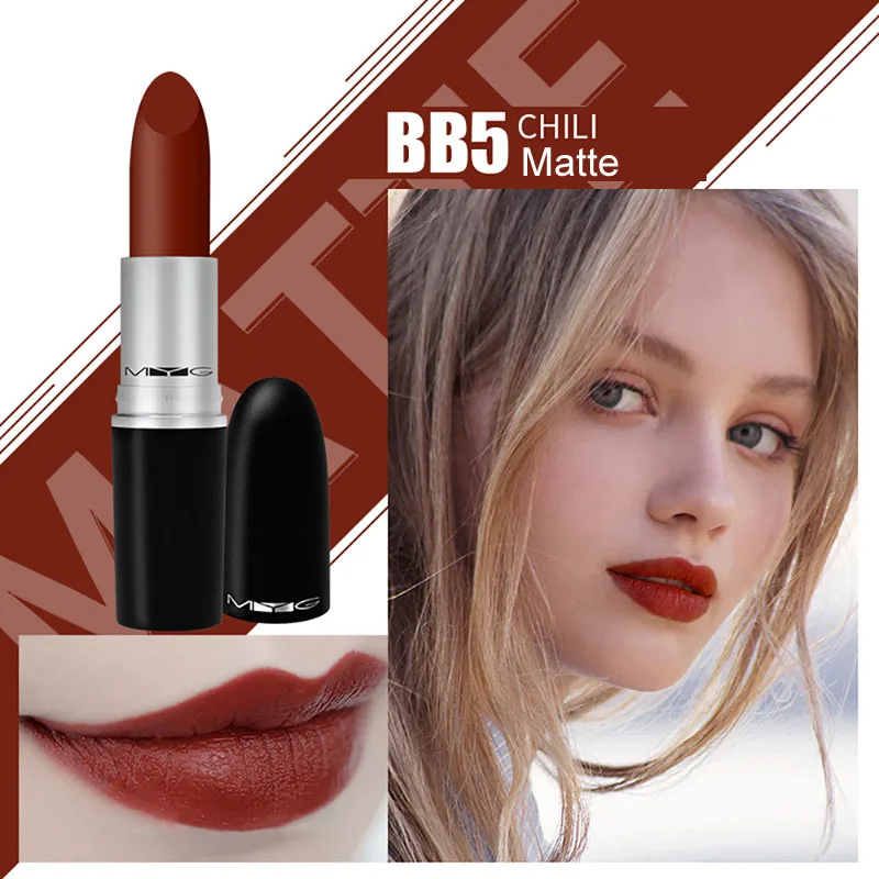 BB5 29 цветов MYG матовая Водонепроницаемая бархатная помада сексуальная красная коричневая пигменты макияж Тыква водостойкая Профессиональная помада - Цвет: BB5