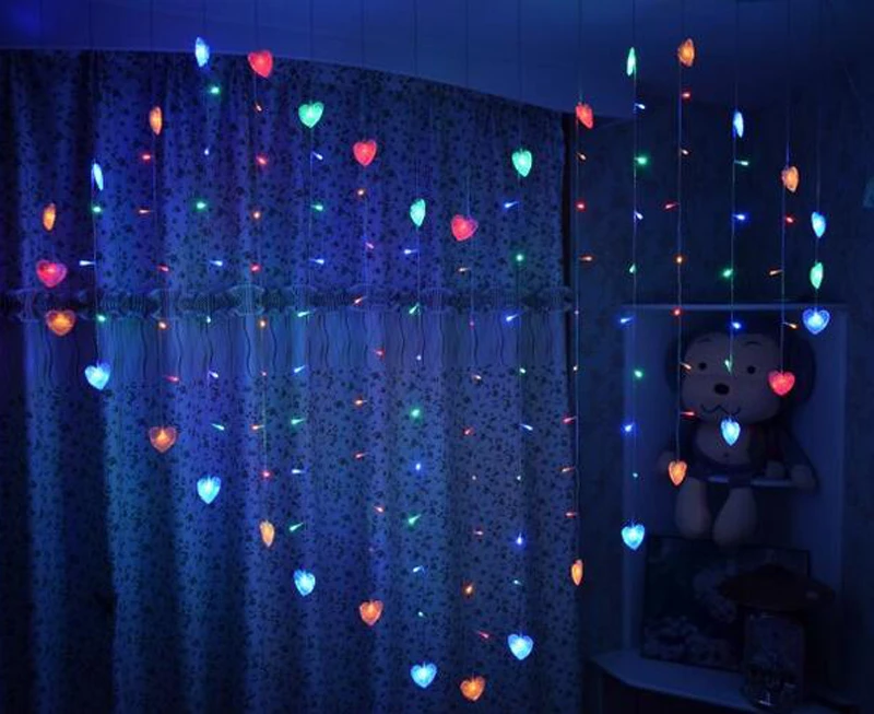 ЕС штекер Медный Серебряный провод светодиодный 2 м струнный светильник s