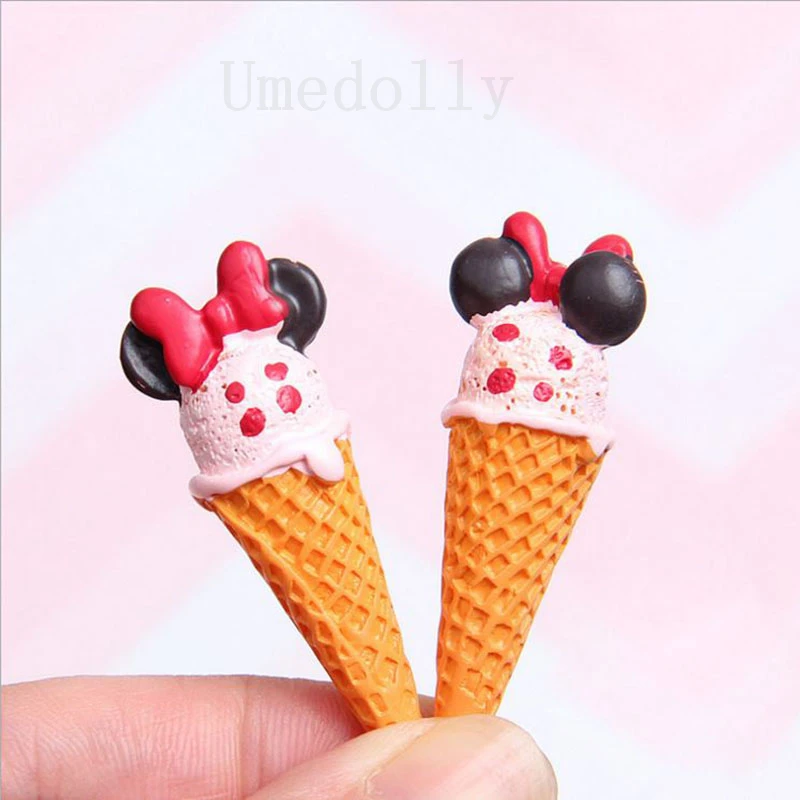 2 шт. Мини мультфильм Мороженое пищевые аксессуары для 1/6 Blyth Barbies BJD Miniture кукольный