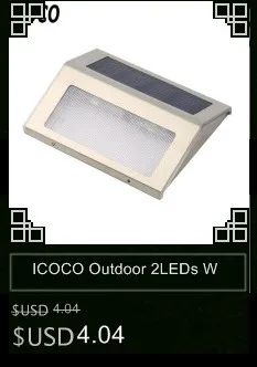 ICOCO 1 шт. 3 светодиодный водонепроницаемый IP65 Солнечный забор светильник Настенный светильник для лестницы пост Сад Двор Пейзаж Прямая